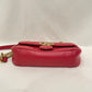 Gucci Red Leather Mini Marmont Shoulder Bag Sku# 80275