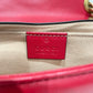 Gucci Red Leather Mini Marmont Shoulder Bag Sku# 80275