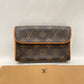 Louis Vuitton Monogram Coated Canvas Florentine No Strap Pochette Clutch Sku# 80169