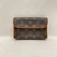 Louis Vuitton Monogram Coated Canvas Florentine No Strap Pochette Clutch Sku# 80169