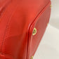 Louis Vuitton Red Monogram Empreinte Leather Citadine Bucket Tote With Pouch Sku# 80274