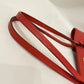 Louis Vuitton Red Monogram Empreinte Leather Citadine Bucket Tote With Pouch Sku# 80274