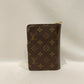 Louis Vuitton Monogram Coated Canvas Porte Papier Zip Wallet Sku# 80358