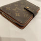 Louis Vuitton Monogram Coated Canvas Porte Papier Zip Wallet Sku# 80358