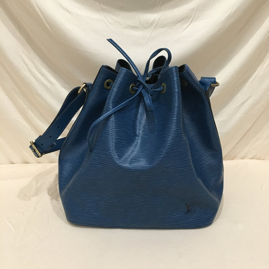 Louis Vuitton Blue Epi Leather Petit Noe Bucket Bag Sku# 71470