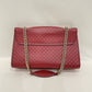 Gucci Red Leather Emily Chain Shoulder Bag Sku# 79647