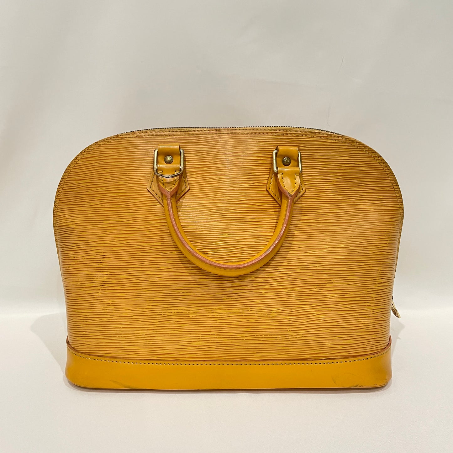 Louis Vuitton Yellow Epi Alma PM Sku# 79768