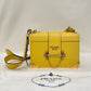 Prada Yellow City Calf Leather Saffiano Cahier Shoulder Bag Sku# 79976