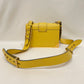 Prada Yellow City Calf Leather Saffiano Cahier Shoulder Bag Sku# 79976