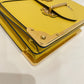 Prada Yellow City Calf Leather Saffiano Cahier Shoulder Bag Sku# 79976