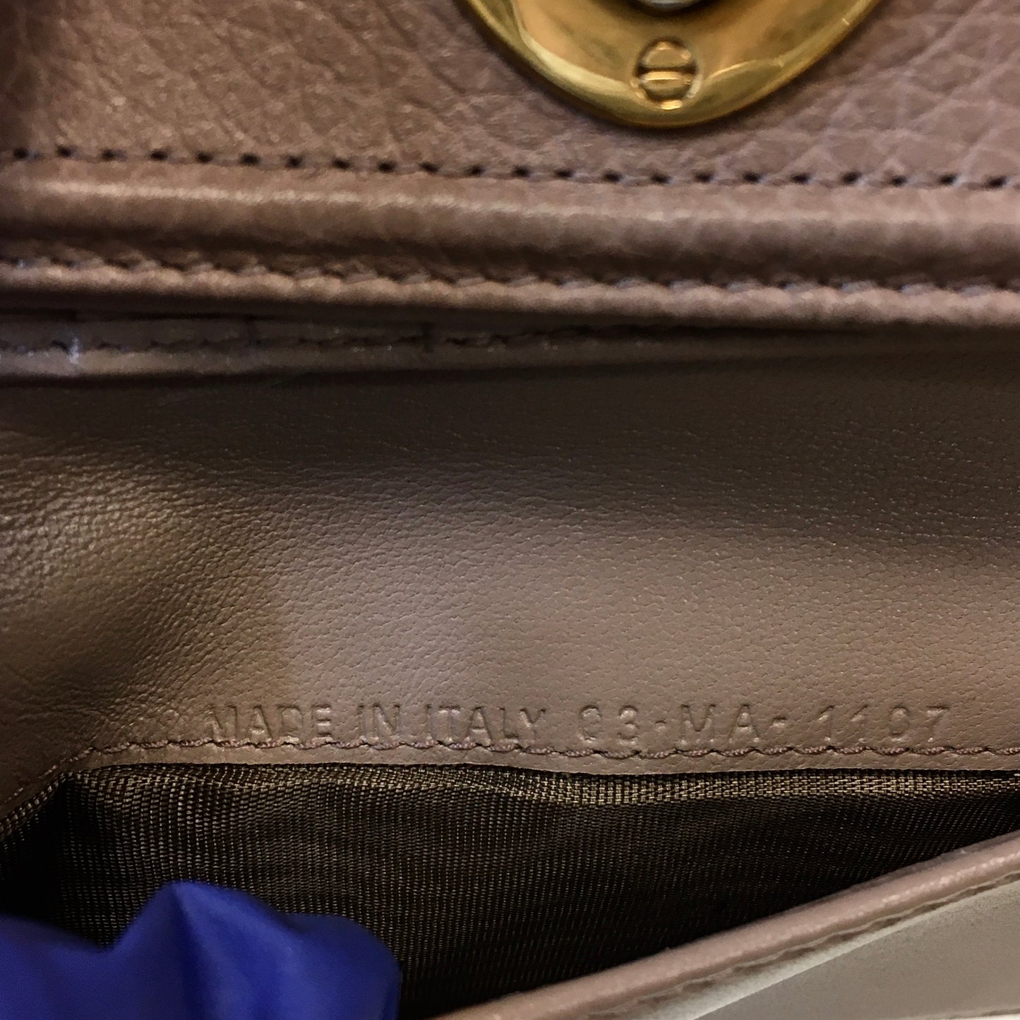 Dior Grey Leather Diorama Wallet Sku# 68656
