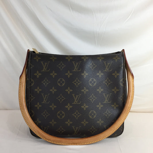 Louis Vuitton Monogram Coated Canvas Looping MM Shoulder Bag Sku# 71101