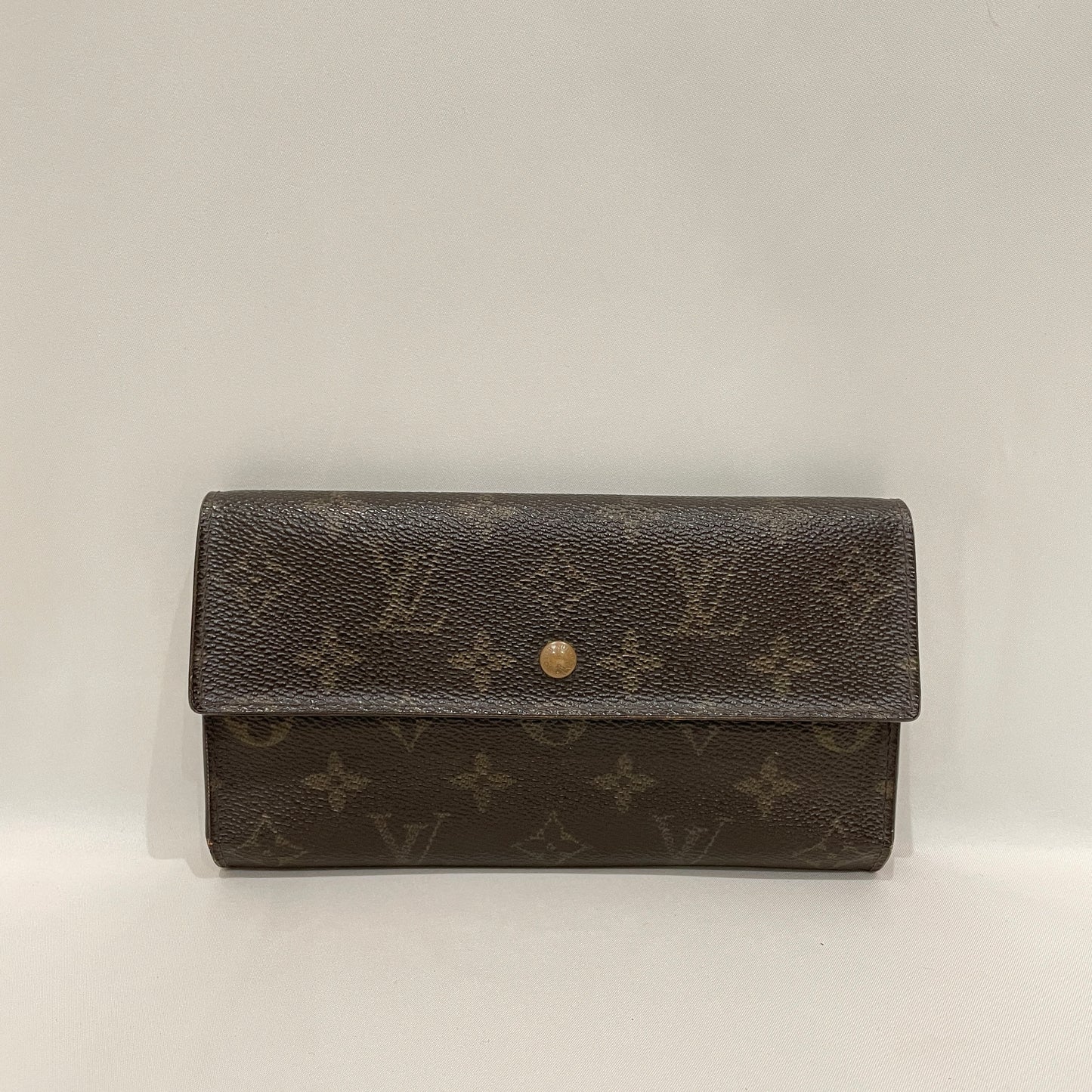 Louis Vuitton Monogram Canvas International Long Wallet Sku# 80464