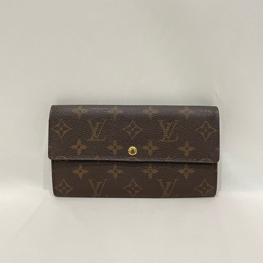 Louis Vuitton Monogram Canvas Sarah Long Wallet  Sku# 80495