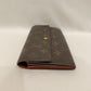 Louis Vuitton Monogram Canvas Sarah Long Wallet  Sku# 80495