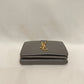 Yves Saint Laurent Grey Leather Wallet Sku# 80365