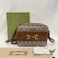 Gucci Brown Small Horsebit 1955 Shoulder Bag Sku# 80521