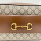 Gucci Brown Small Horsebit 1955 Shoulder Bag Sku# 80521