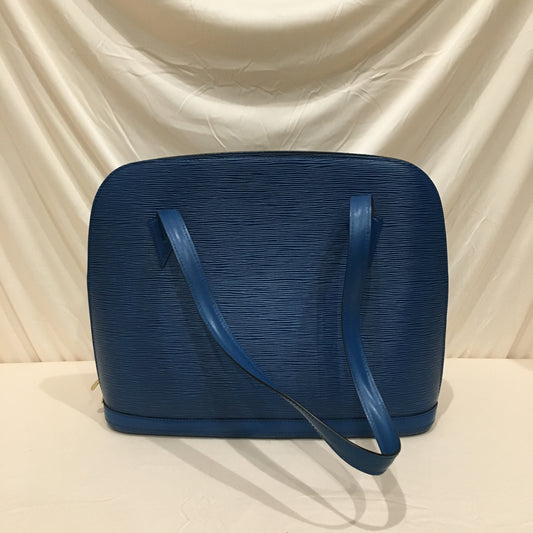 Louis Vuitton Blue Epi Leather Lussac Tote Sku# 72546