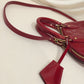 Louis Vuitton Red Vernis Alma BB With Strap Satchel Sku# 71944