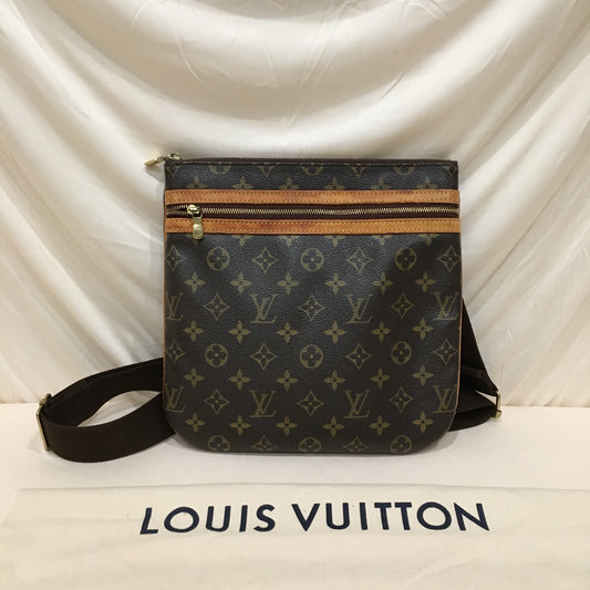 Louis Vuitton Monogram Coated Canvas Bosphore Pochette Crossbody Bag Sku# 72570