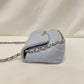 Chanel Blue Leather Chain Shoulder Bag Sku#80528