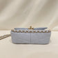 Chanel Blue Leather Chain Shoulder Bag Sku#80528