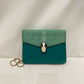 Bvlgari Green Leather Stingray Serpenti Forever Shoulder Bag Sku#80726