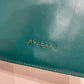 Bvlgari Green Leather Stingray Serpenti Forever Shoulder Bag Sku#80726