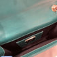 Bvlgari Green Leather Stingray Serpenti Forever Shoulder Bag Sku#80726