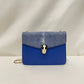 Bvlgari Blue Leather Stingray Serpenti Forever Shoulder Bag Sku#80767