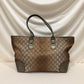 Gucci Brown Glitter GG Canvas Shoulder Bag Sku# 72020