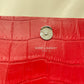 Yves Saint Laurent Red Croc Leather Tassel Kate Crossbody Bag Sku#80769