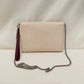 Louis Vuitton Beige Leather Mylockme Chain Pochette crossbody bag Sku#80772