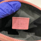 Gucci Pink Leather Brown GG Canvas Zip Pouch Sku# 80747