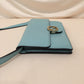 Gucci Mint Green Calfskin Interlocking G Wallet On Chain Crossbody Bag Sku# 71951
