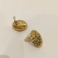 Chanel Gold Matelasse CC Clip On Earrings Sku# 72557