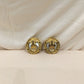 Chanel Gold CC Pearl Round Clip On Earrings Sku# 72554
