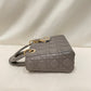 Dior Grey Leather My AbcDior Small Lady Dior Tote Sku# 80720