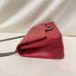 Chanel Red Leather 2.55 Reissue Double Flap Shoulder Bag Sku# 80825