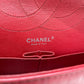 Chanel Red Leather 2.55 Reissue Double Flap Shoulder Bag Sku# 80825