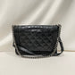 Chanel Black Calf Leather Large Boy Flap Shoulder Bag Sku# 80820