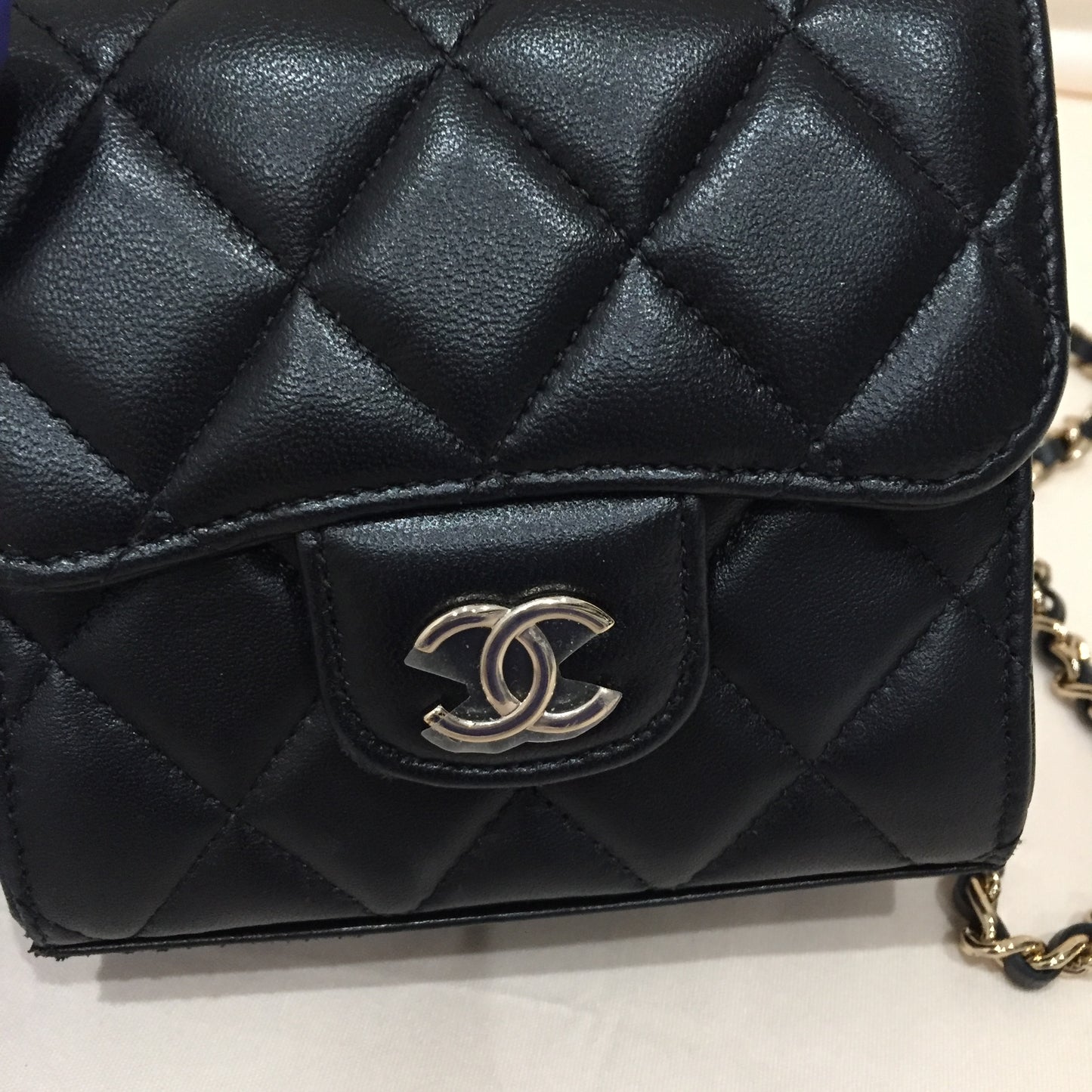 Chanel Gold Crystal Spelled Out "CHANEL" Letter Brooch Set Sku# 57449