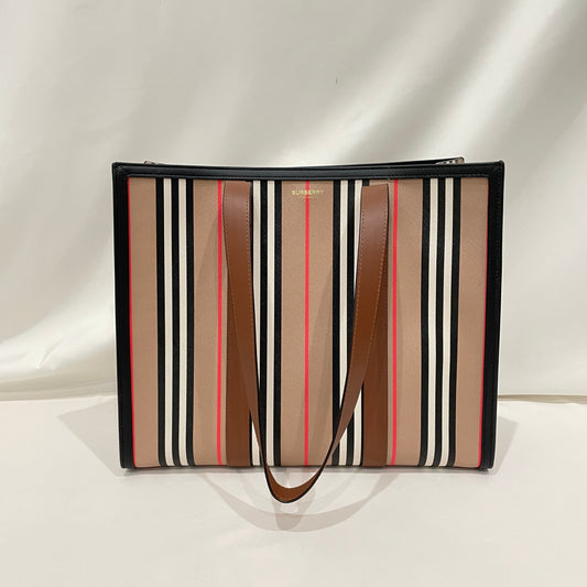 Burberry Check Pattern Tote Bag Sku# 80813