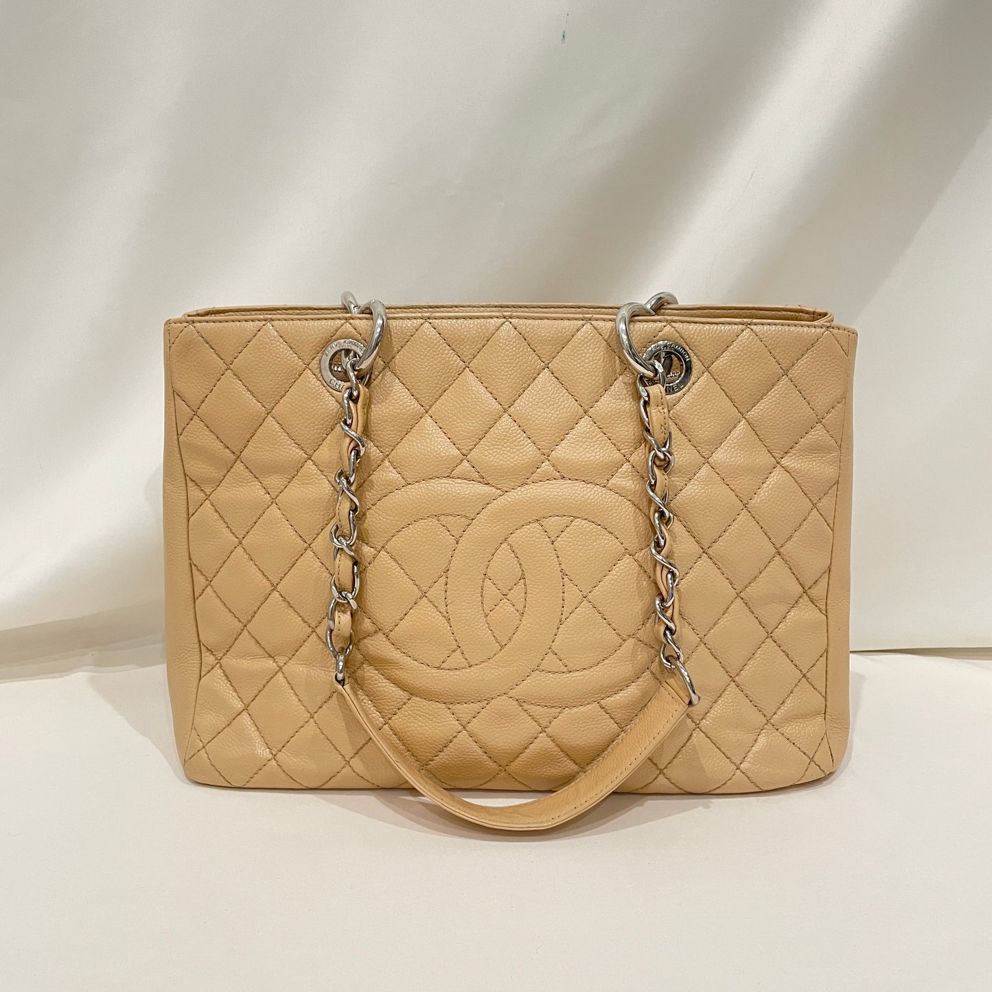 Chanel Beige Caviar Medium GST Tote Sku# 80831