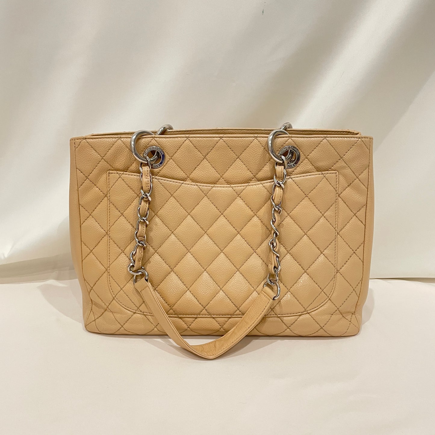 Chanel Beige Caviar Medium GST Tote Sku# 80831