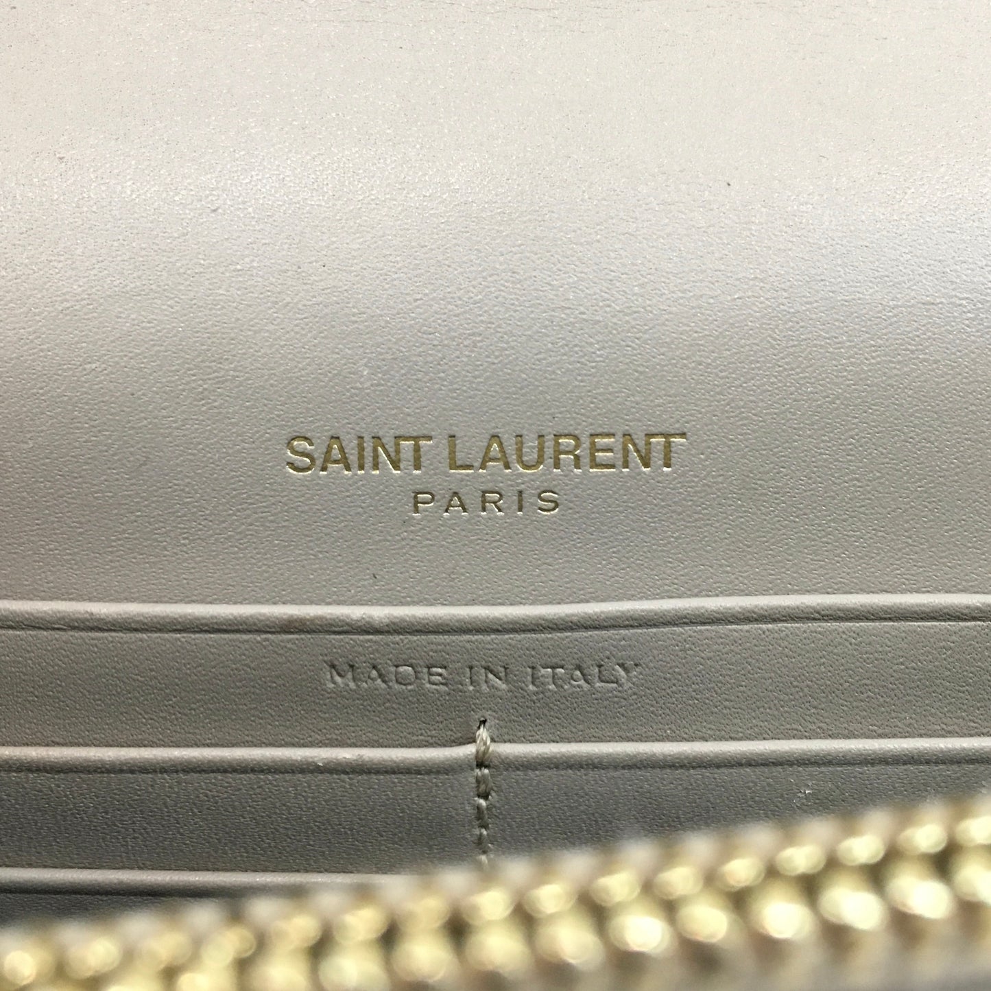 Yves Saint Laurent Beige Tassel Wallet On Chain Sku# 69959
