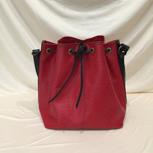 Louis Vuitton Red Black Epi Petit Noe Shoulder Bag Sku# 72062