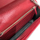 Gucci Red Calfskin Interlocking G Wallet On Chain Crossbody Bag Sku# 80868