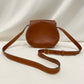 Chloe Brown Leather Marcie Saddle Shoulder Bag Sku# 80918